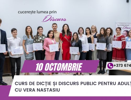 10 Octombrie – Curs de dicție și discurs public cu Vera Nastasiu