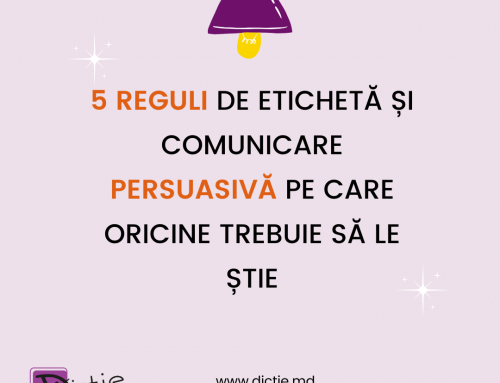 Eticheta în comunicare – fundamentul oricărui comunicator, indiferent de vârstă