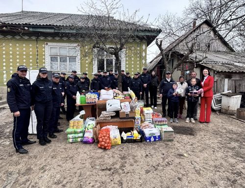 CAMPANIE DE SOLIDARITATE LA NISPORENI ORGANIZATĂ DE VERA NASTASIU ȘI INSPECTORATUL DE POLIȚIE DIN NISPORENI