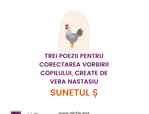 Trei poezii pentru corectarea sunetului Ș, create de Vera Nastasiu