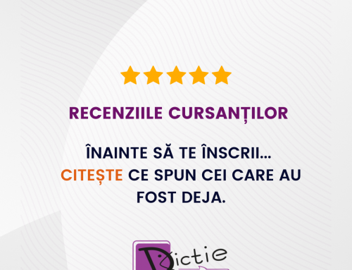 Înainte să te înscrii…  citește recenziile oamenilor care deja a fost cursanții noștri